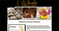 Desktop Screenshot of lesaricgourmetcaramels.com
